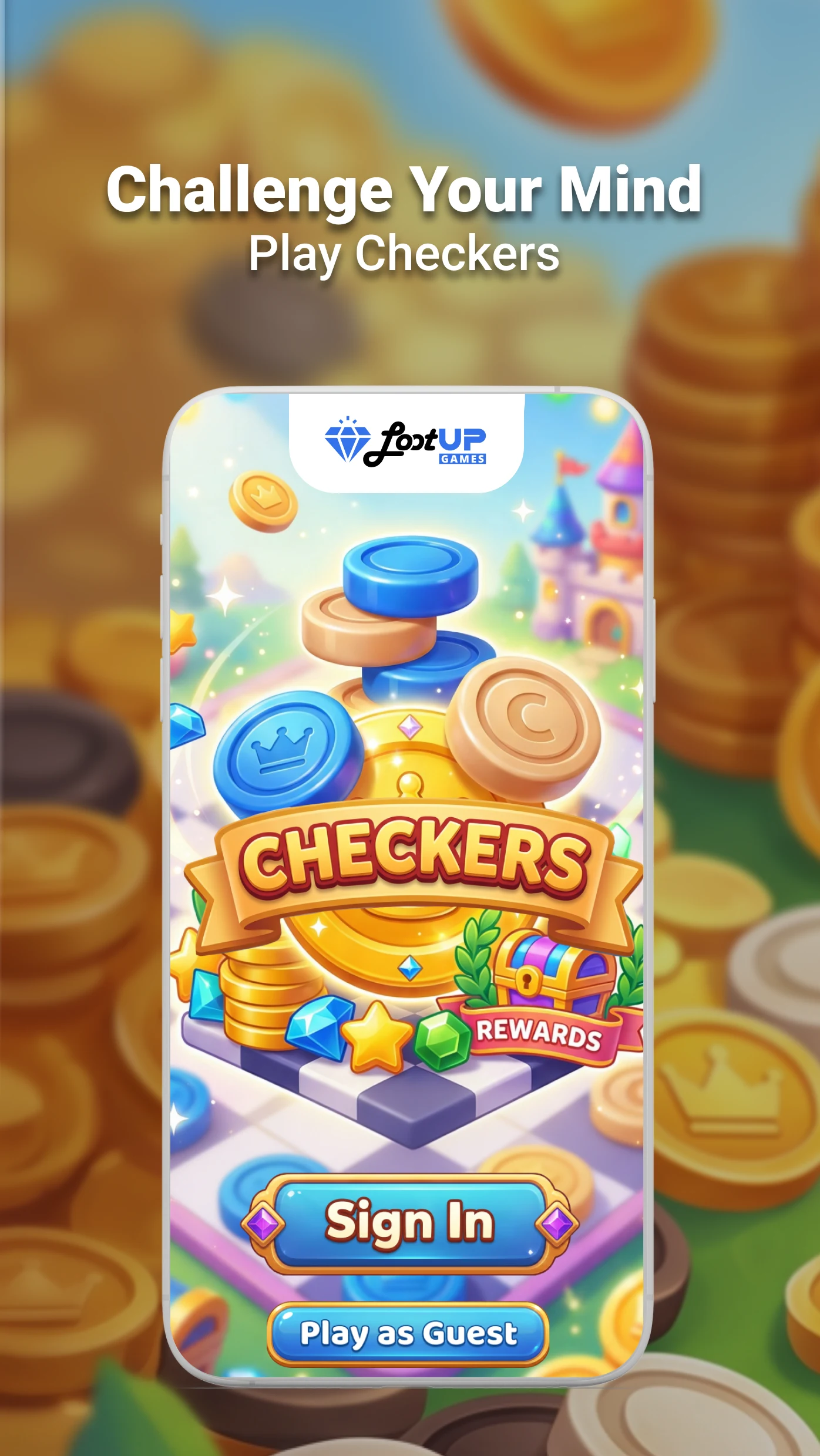 Checkers — Draughts & Rewards screenshot