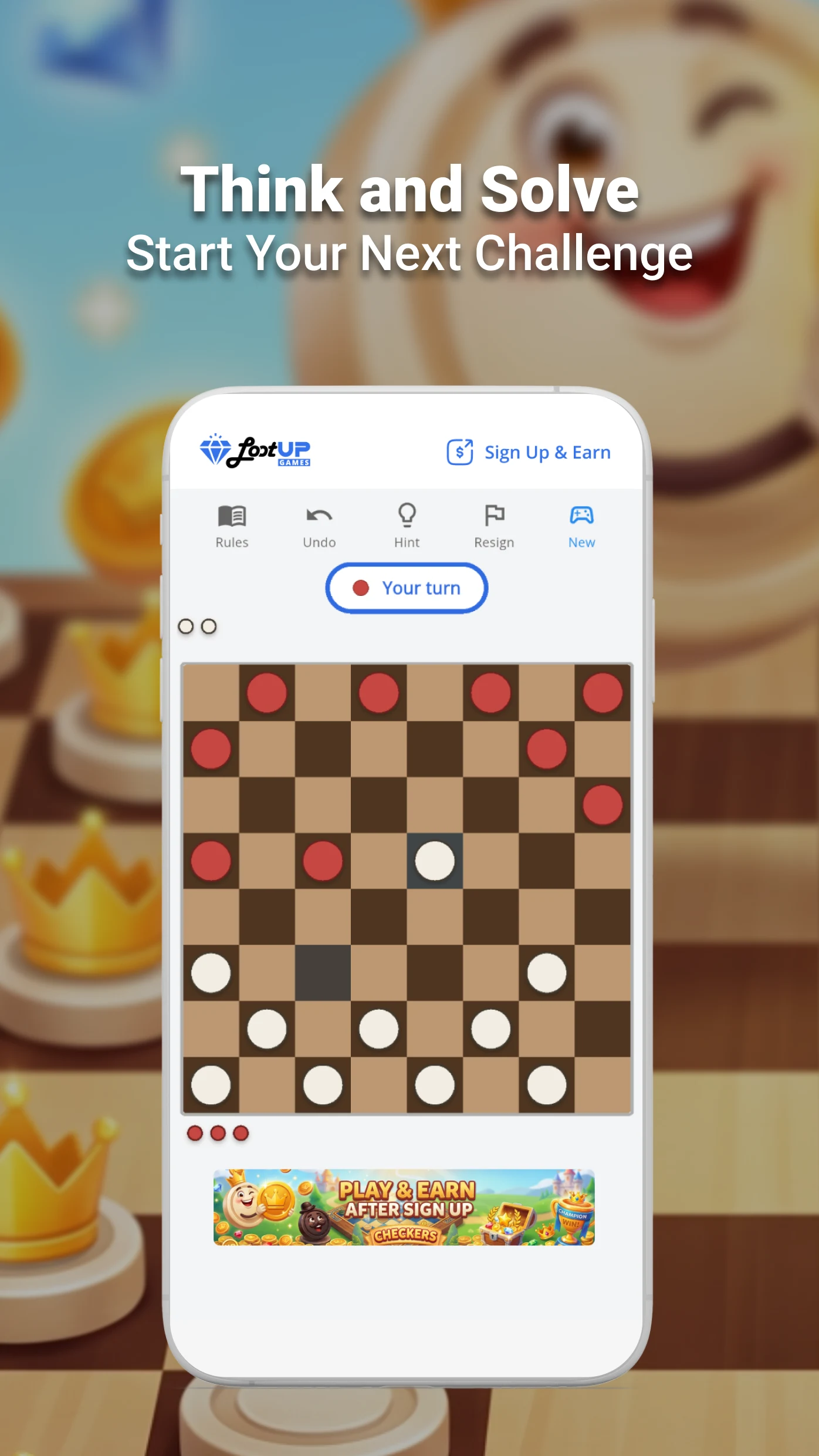 Checkers — Draughts & Rewards screenshot